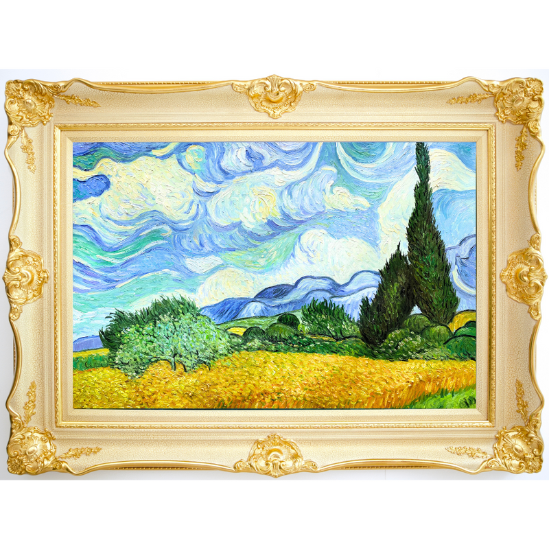 ทุ่งข้าวสาลีกับต้นไซเปรส - Vincent van Gogh