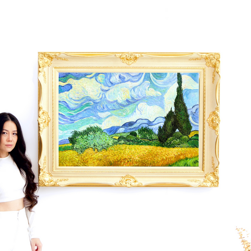 ทุ่งข้าวสาลีกับต้นไซเปรส - Vincent van Gogh