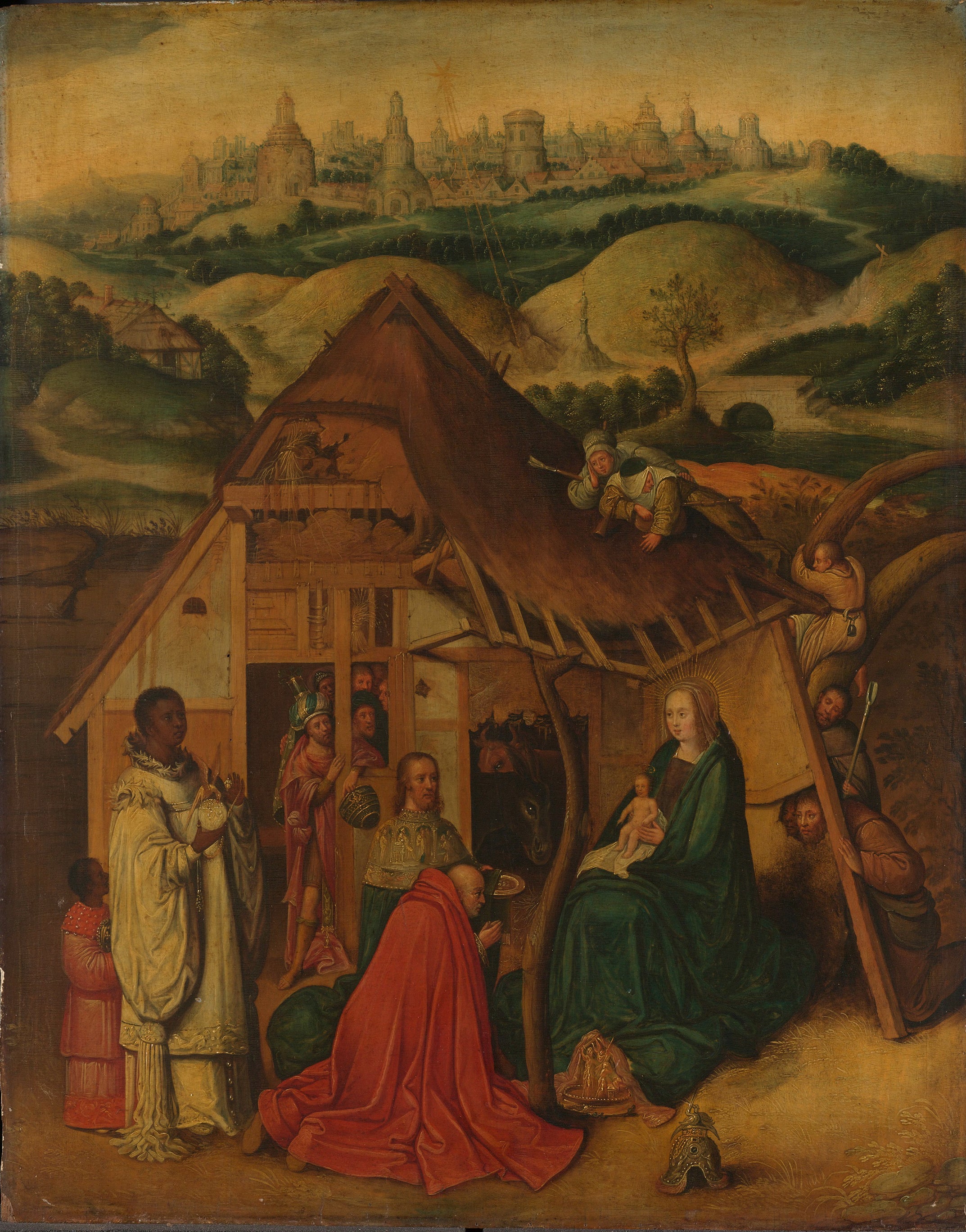 การบูชาของนักมายากล - Hieronymus Bosch