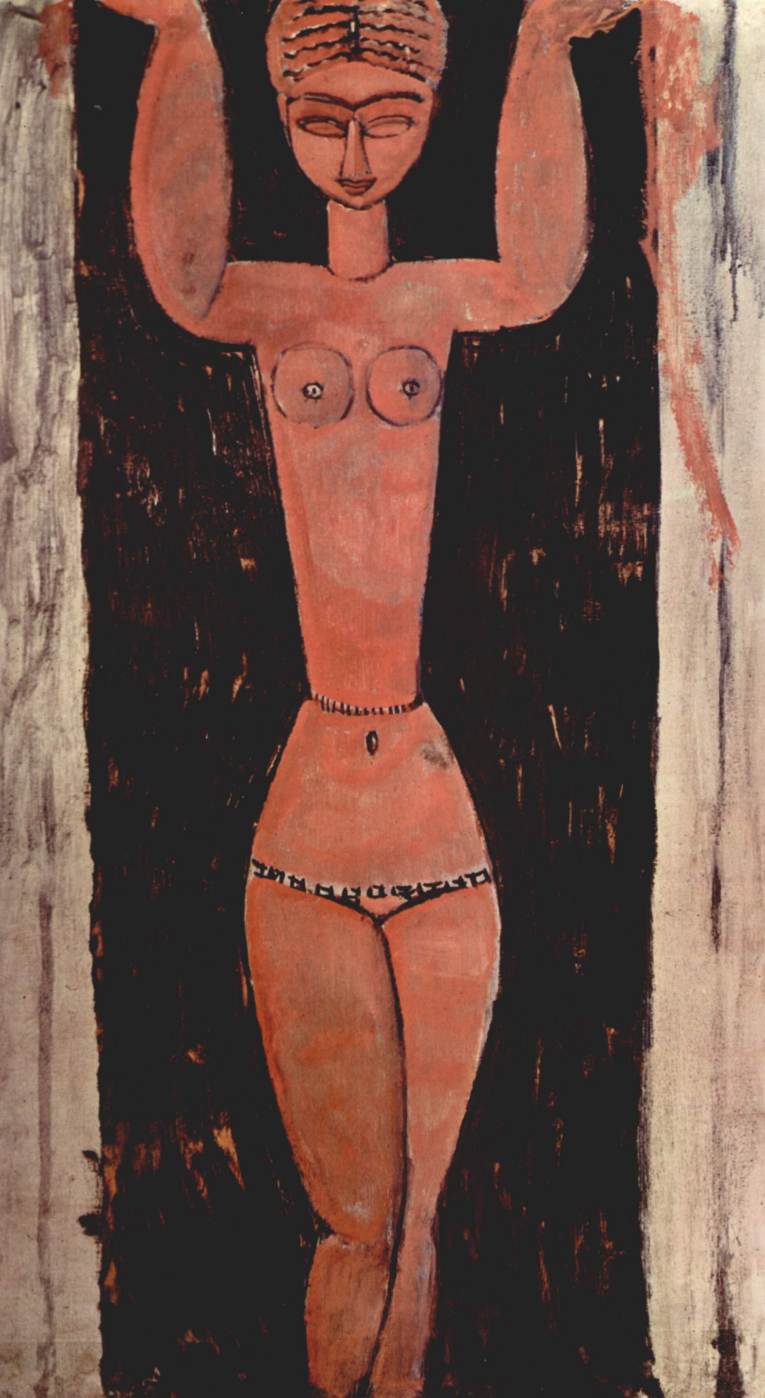 Reproduction du tableau « Caryatide - Amedeo Modigliani » par Alpha Reproduction en peinture à l’huile