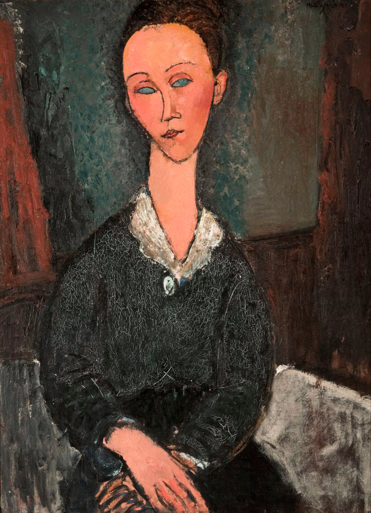 Reproduction du tableau « Femme au col blanc - Amedeo Modigliani » par Alpha Reproduction en peinture à l’huile