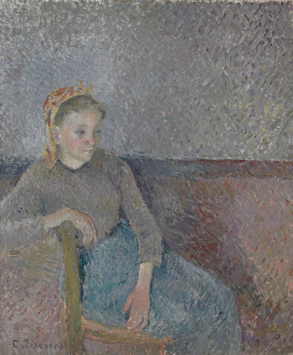 Reproduction du tableau « Paysanne assise - Camille Pissarro » par Alpha Reproduction en peinture à l’huile