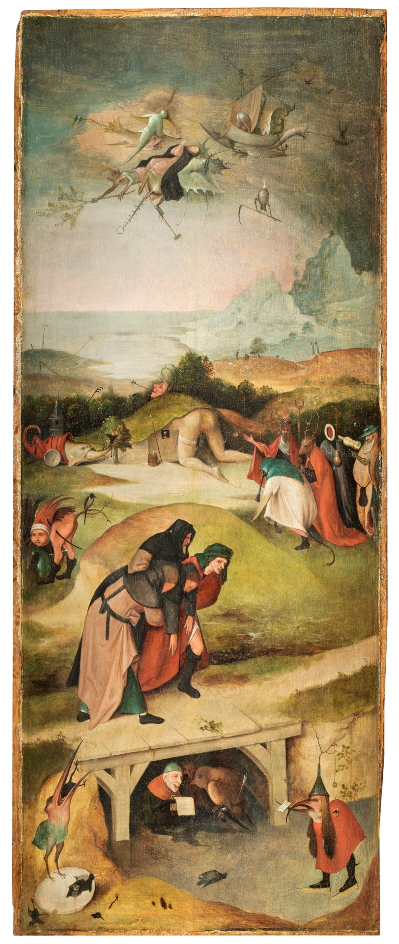 La Tentation de saint Antoine. - Hieronymus Bosch