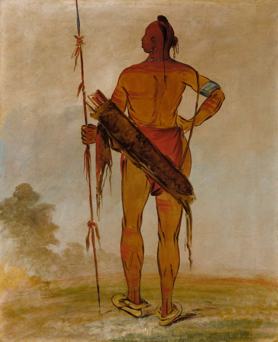 Pa-hú-sha, Cheveux Blancs, le Jeune, chef de bande - George Catlin