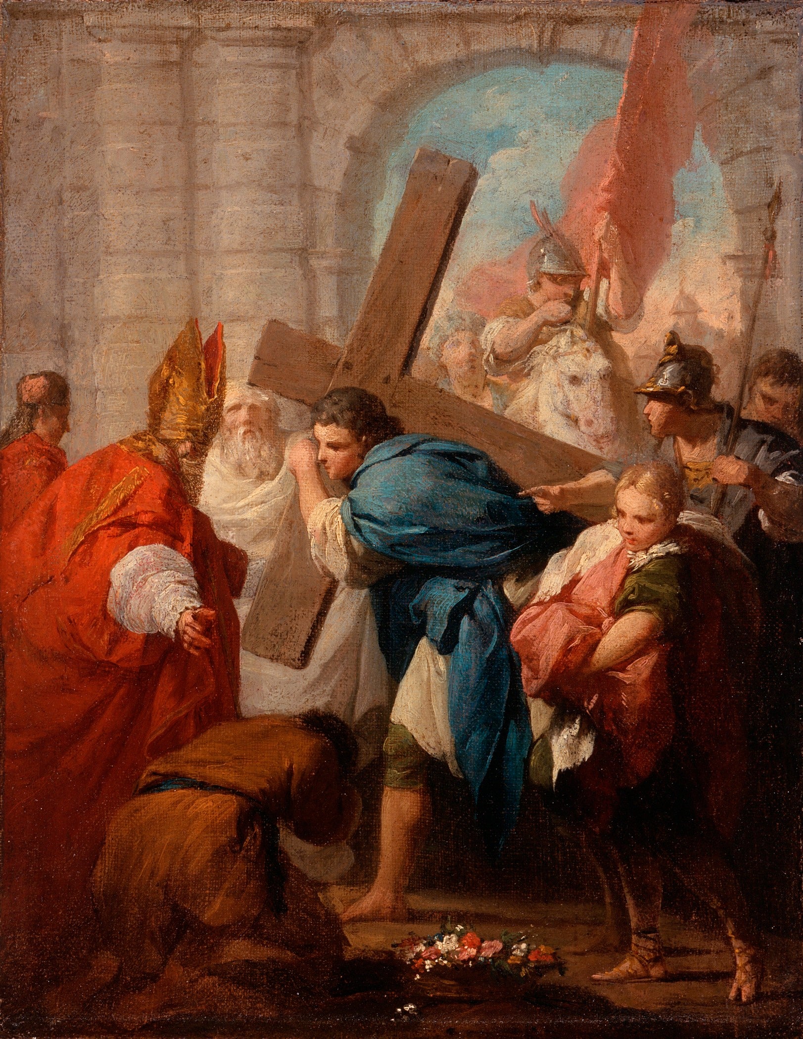 Héraclius portant la croix - Pierre Subleyras