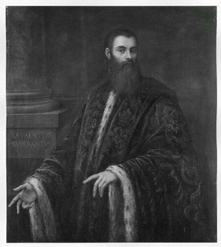 ...... Portrait, ..../4 longueur, Laurentius Superantius - Jacopo Tintoretto