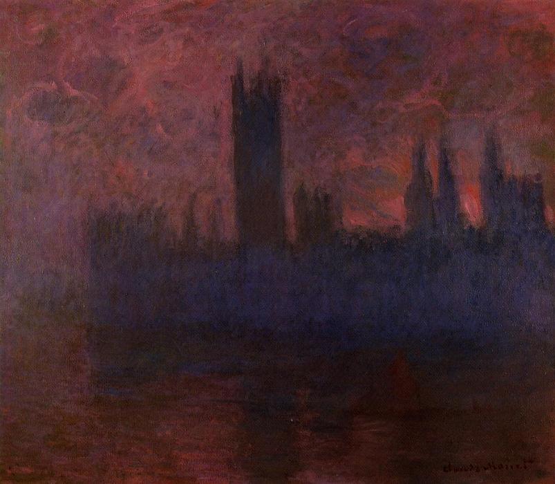 ห้องประชุมรัฐสภา, ซิมโฟนีในสีชมพู - Claude Monet