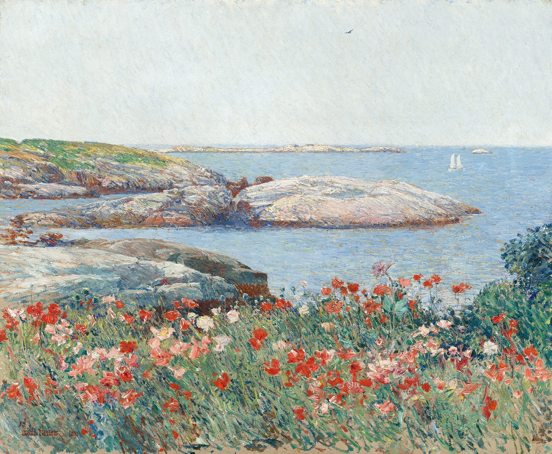 Coquelicots, Îles Shoals - Childe Hassam