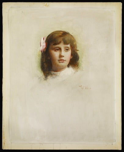 Portrait de Marie-Charlotte Madier-Trélat enfant - Léon Bonnat