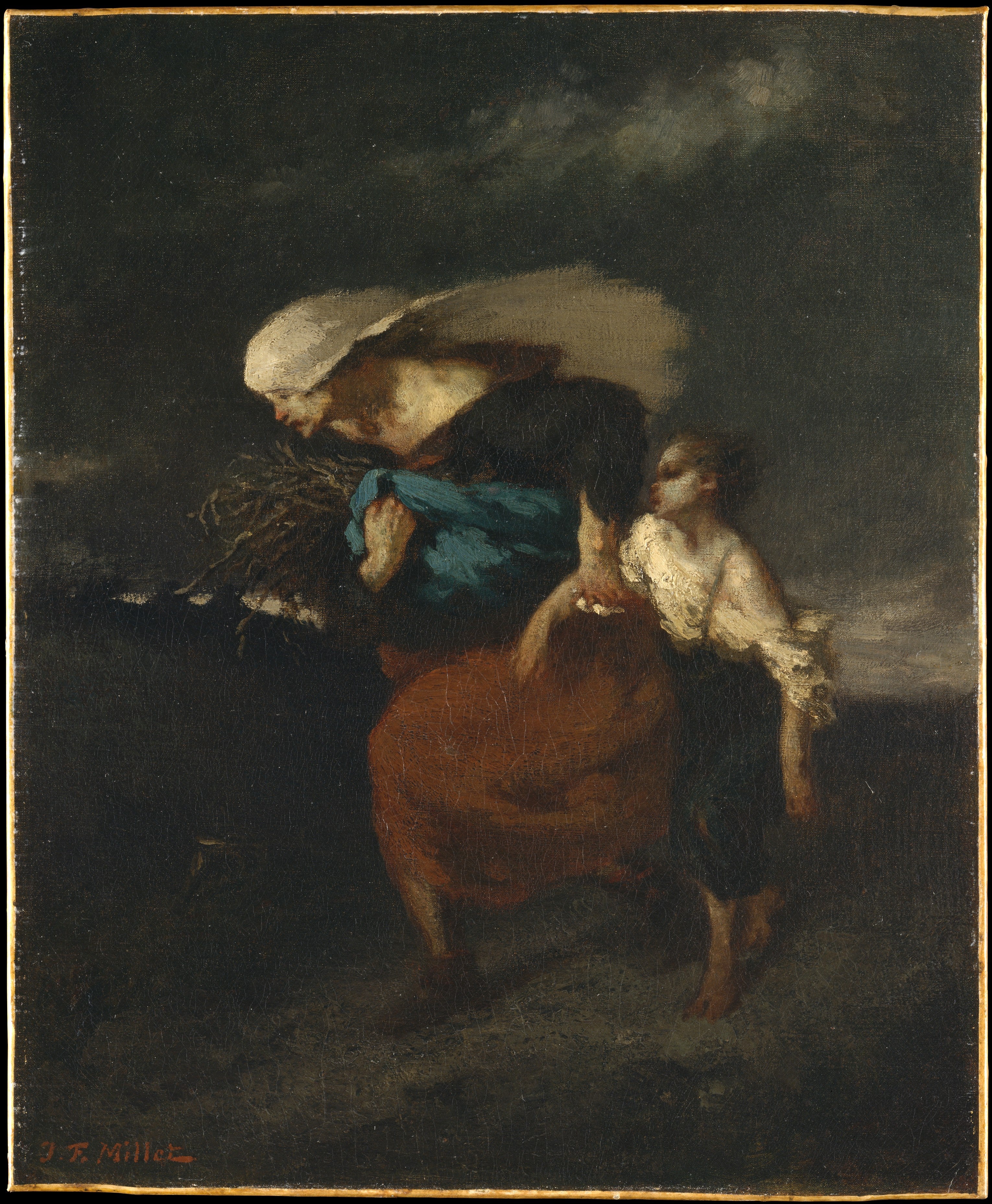 À l'abri de l'orage - Jean-François Millet