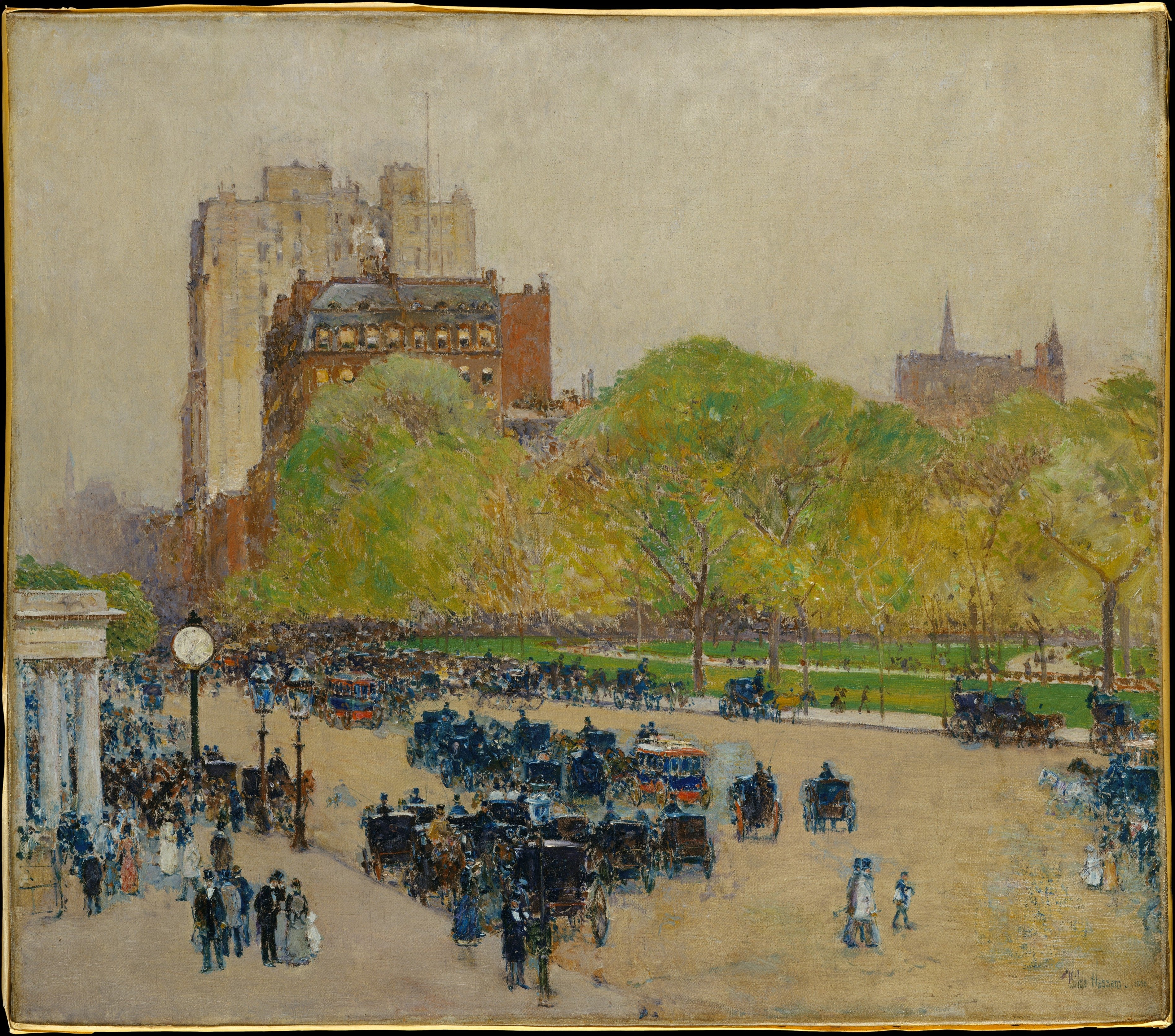 Matinée de printemps au cœur de la ville - Childe Hassam