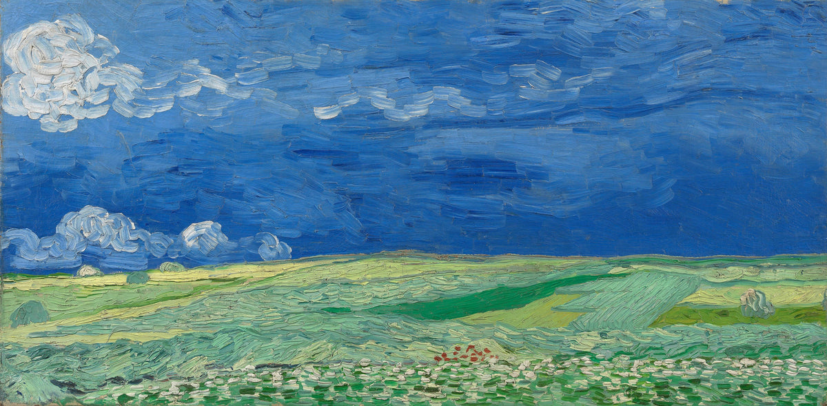 Vincent van Gogh, Champ de blé sous un ciel d’orage, 1890