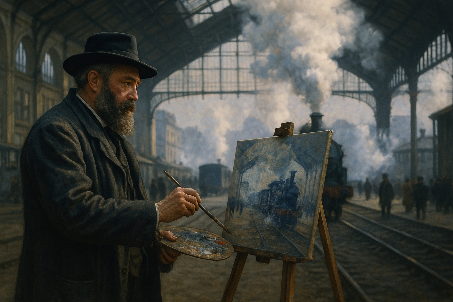 สถานีรถไฟแซงต์-ลาซาร์: ที่ที่โมเนต์วาดภาพความทันสมัยในควัน