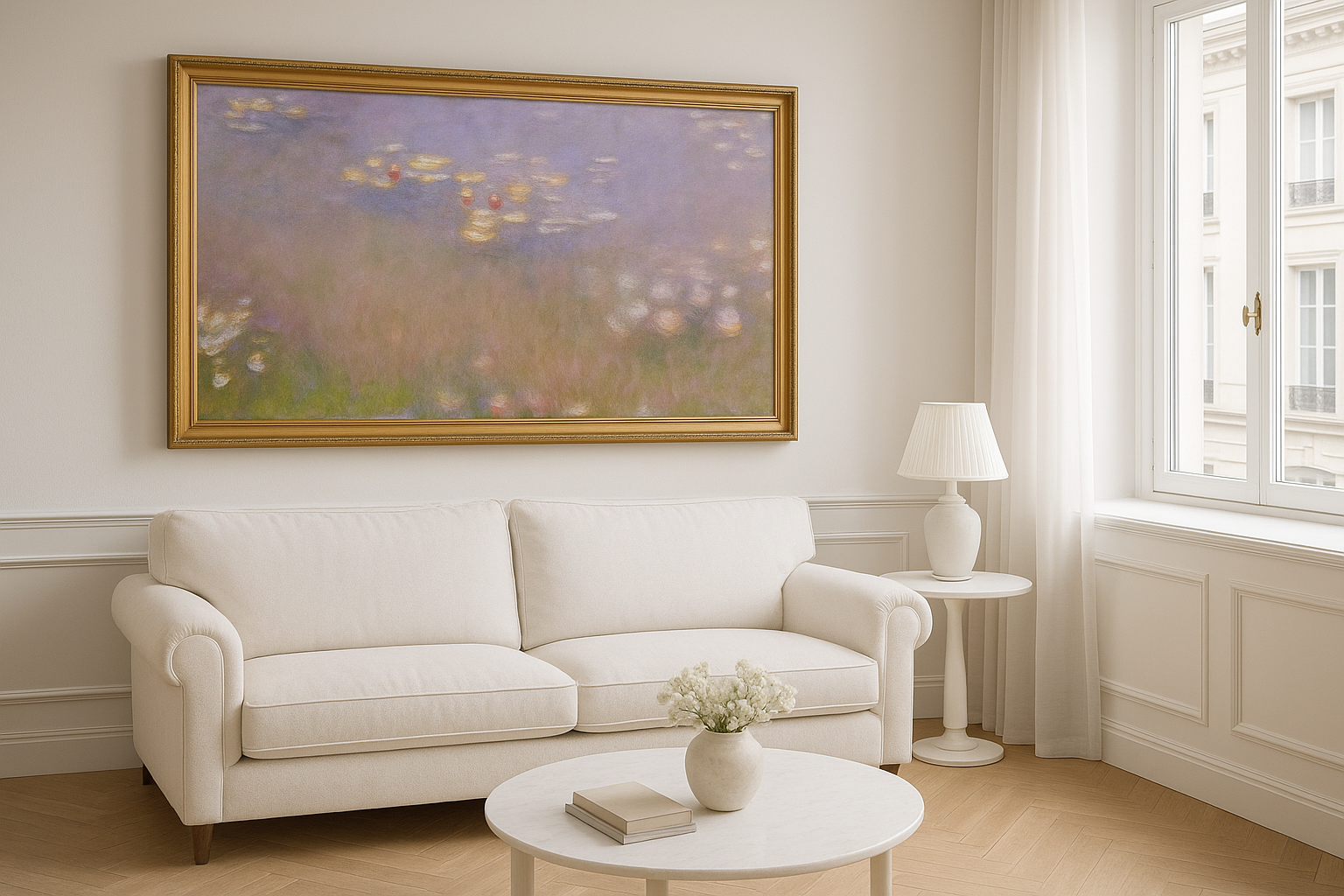 จะแขวนภาพ Monet ที่ไหน? ห้องนั่งเล่น, ห้องนอน, สำนักงาน... คู่มือฉบับสมบูรณ์