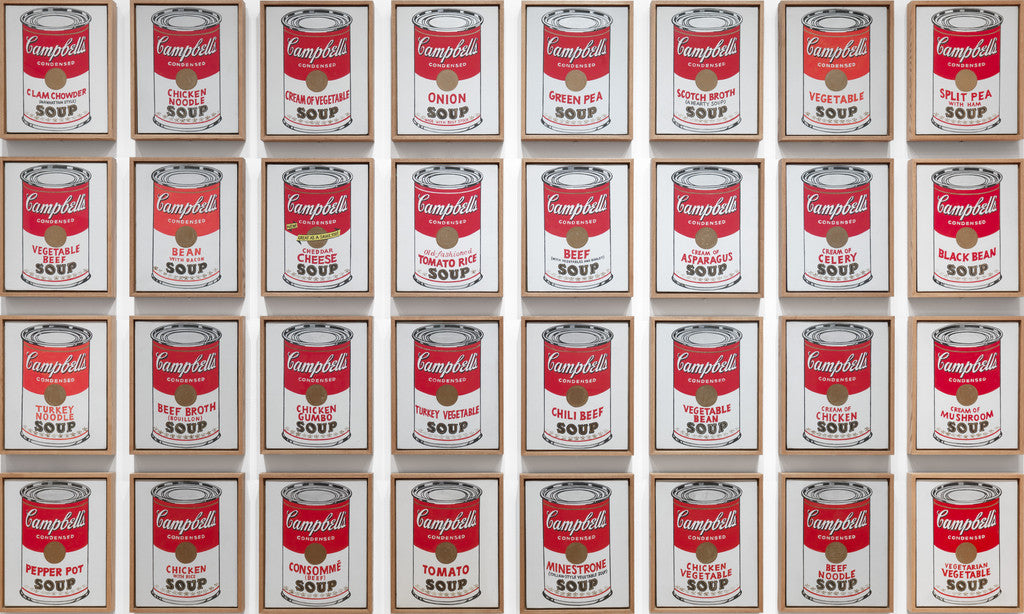 Andy Warhol, Campbell's Soup Cans, 1962, Museum of Modern Art