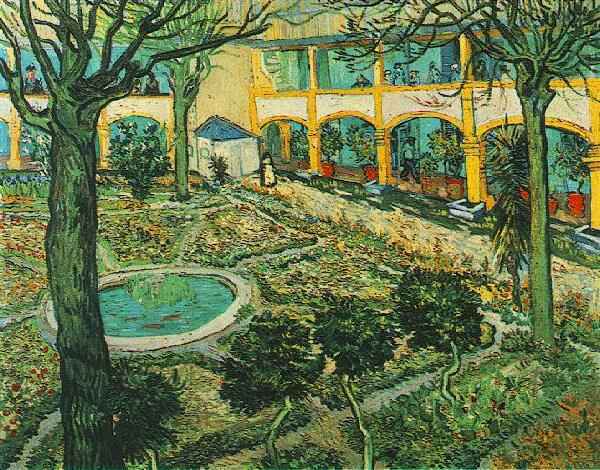 Vincent van Gogh, La Cour de l’hôpital d’Arles, 1889