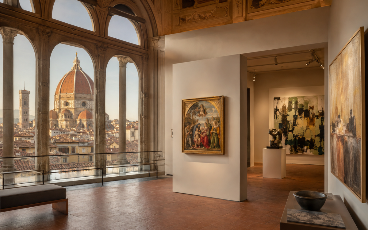 Galeries d’art à Florence entre art contemporain, Renaissance et dôme de Brunelleschi