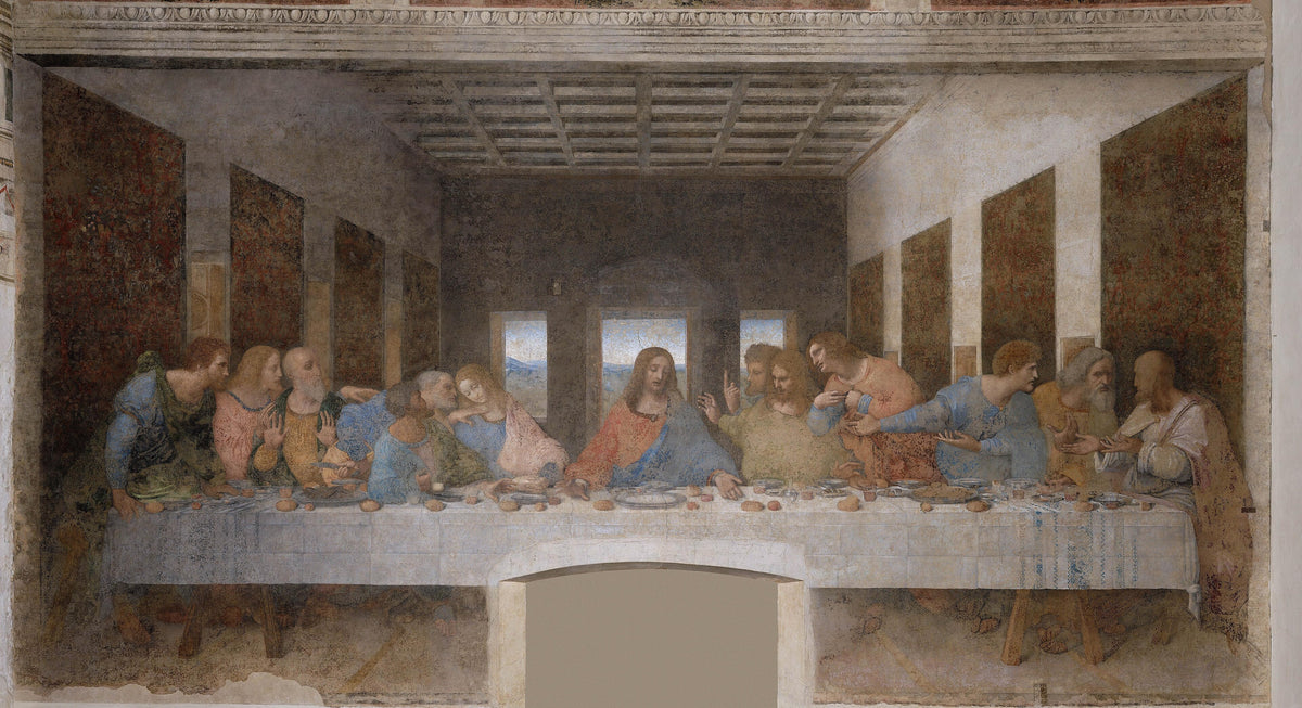 La Cène originale de Léonard de Vinci dans le réfectoire de Santa Maria delle Grazie à Milan