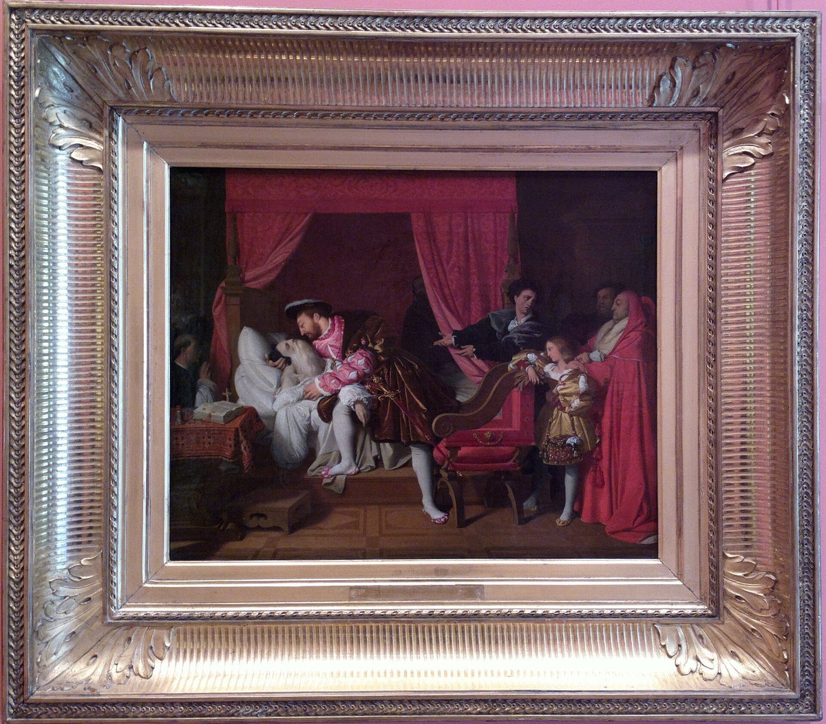 François Ier et Léonard de Vinci, évocation romantique par Ingres