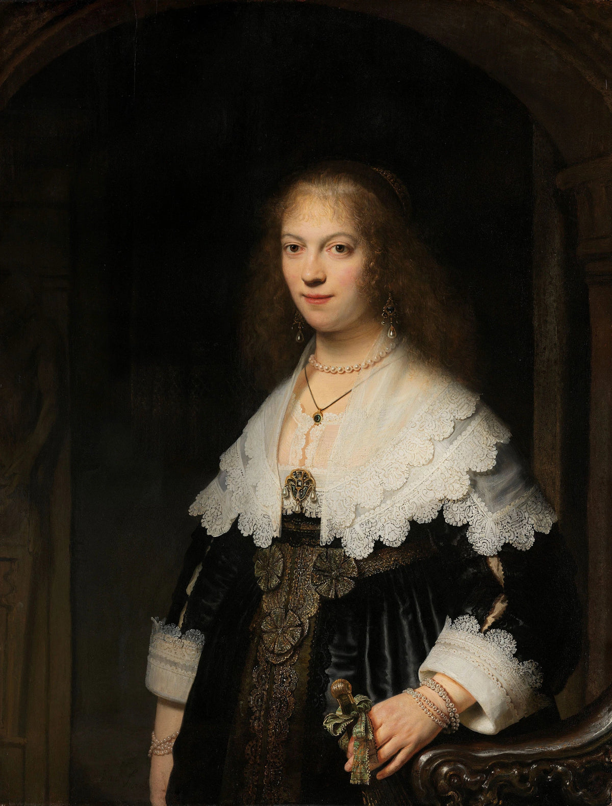 Rembrandt, Portrait d’une femme probablement Maria Trip, 1639