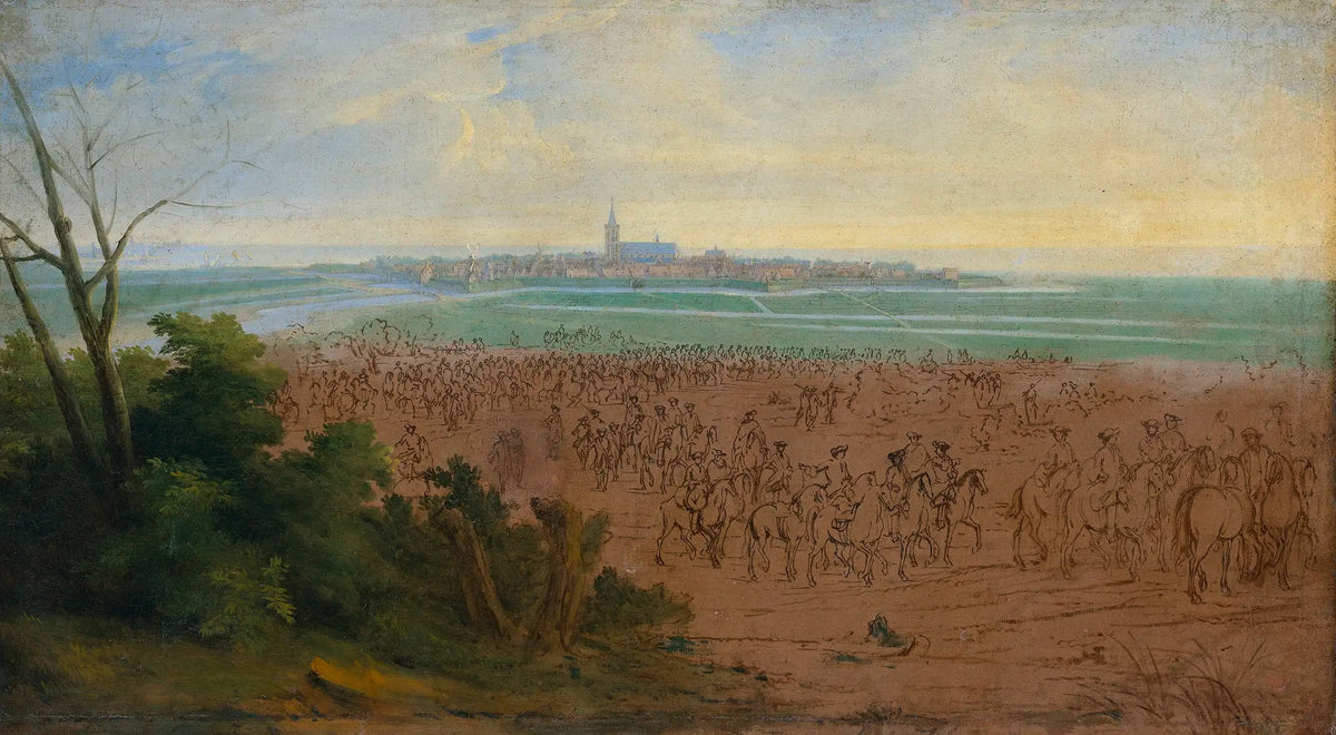 L’armée de Louis XIV devant Naarden en 1672, contexte de la crise financière de Vermeer