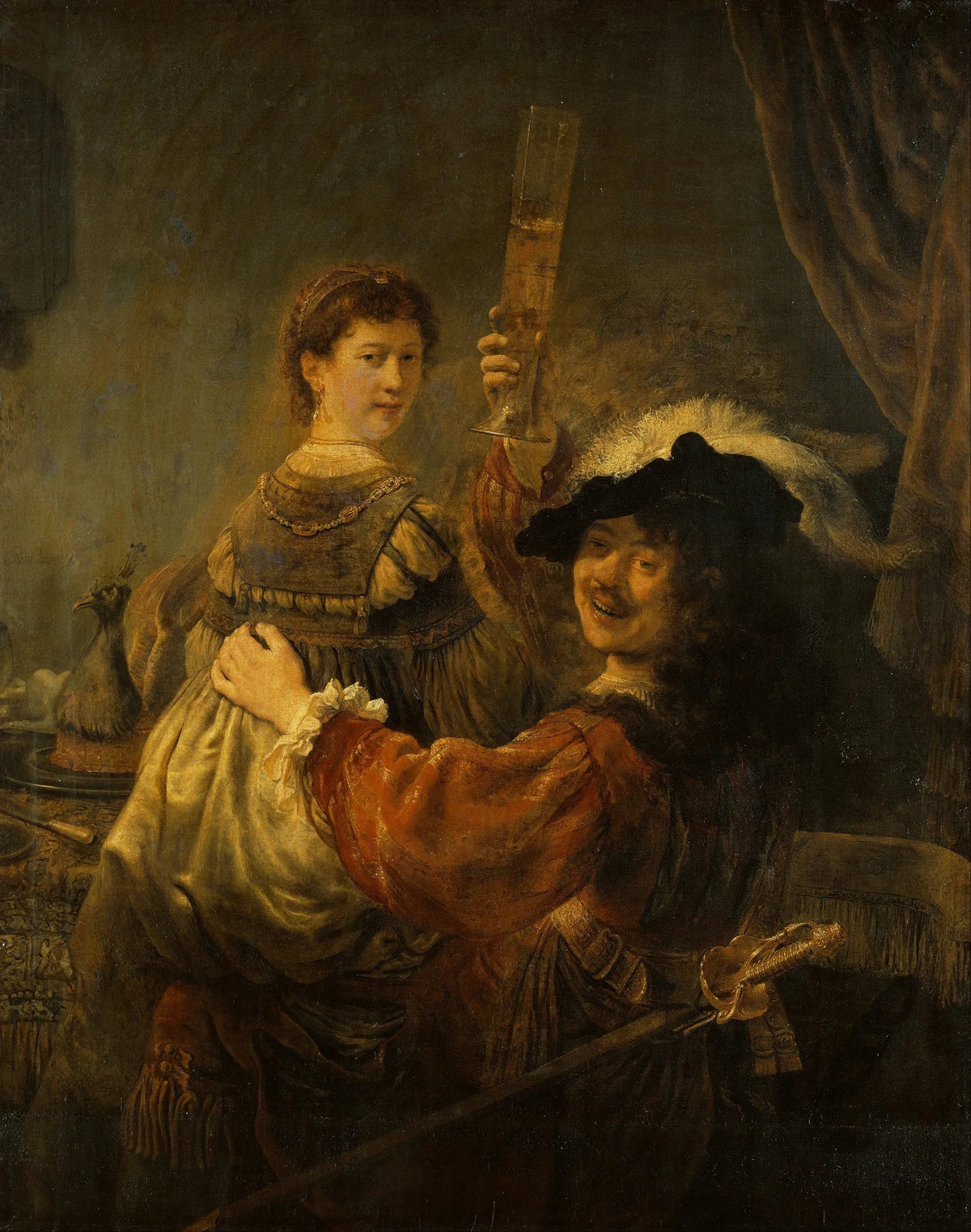 Rembrandt et Saskia pour l’histoire de la famille du peintre