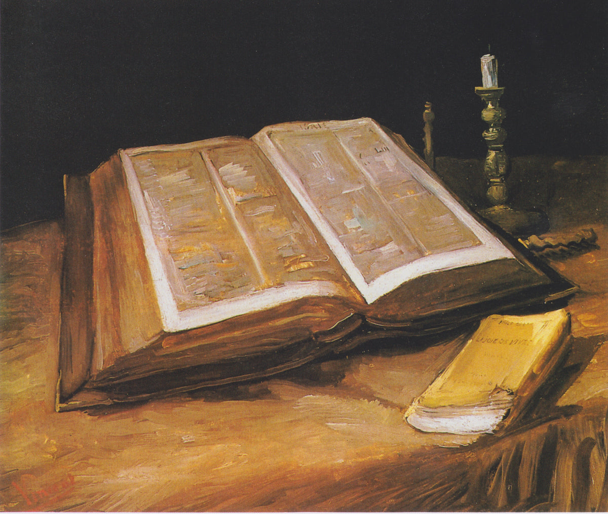 Nature morte avec Bible de Vincent van Gogh, 1885