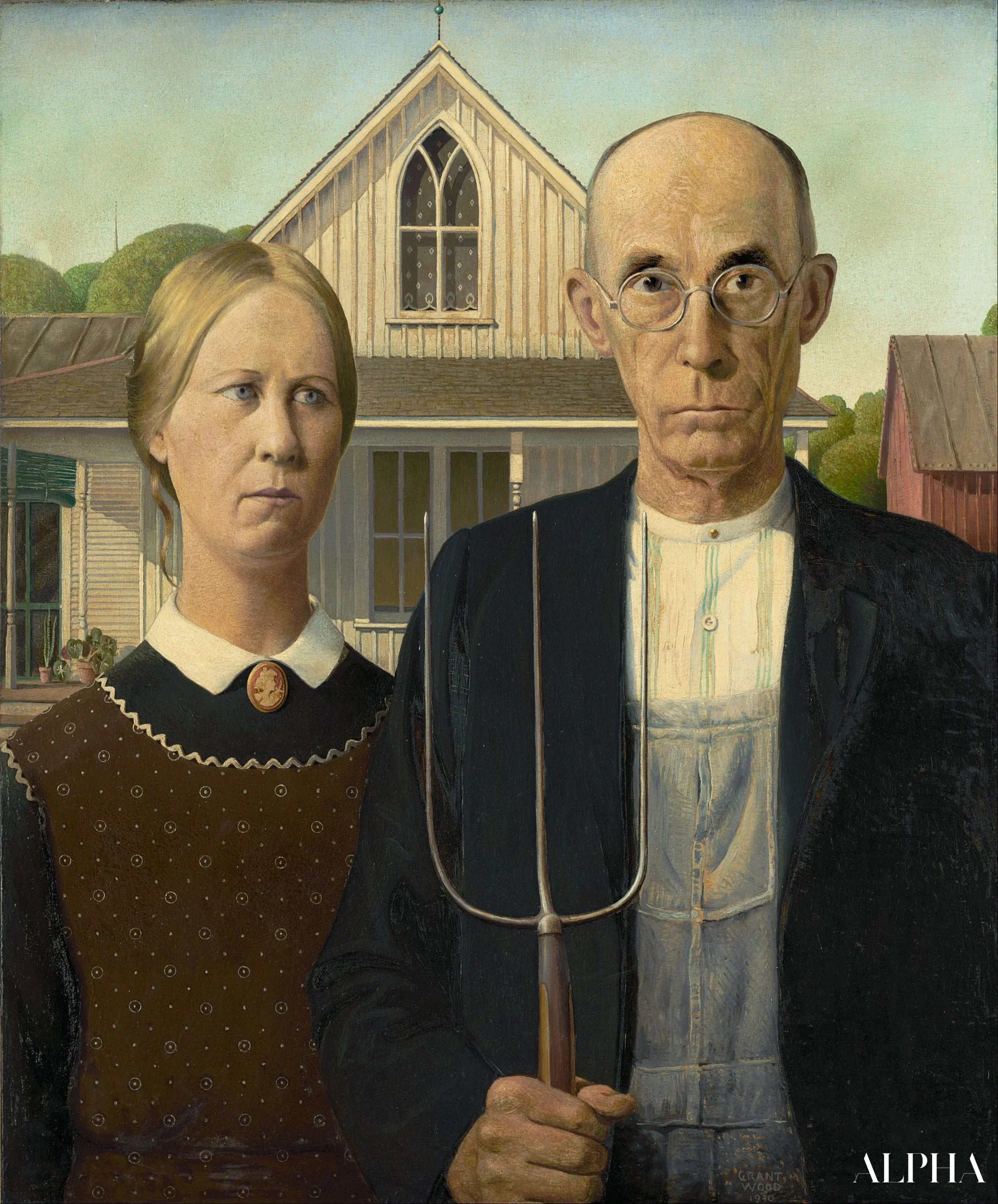 20 ภาพวาดชื่อดังของ Grant Wood