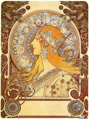 150 ภาพวาดชื่อดังของ Alphonse Mucha