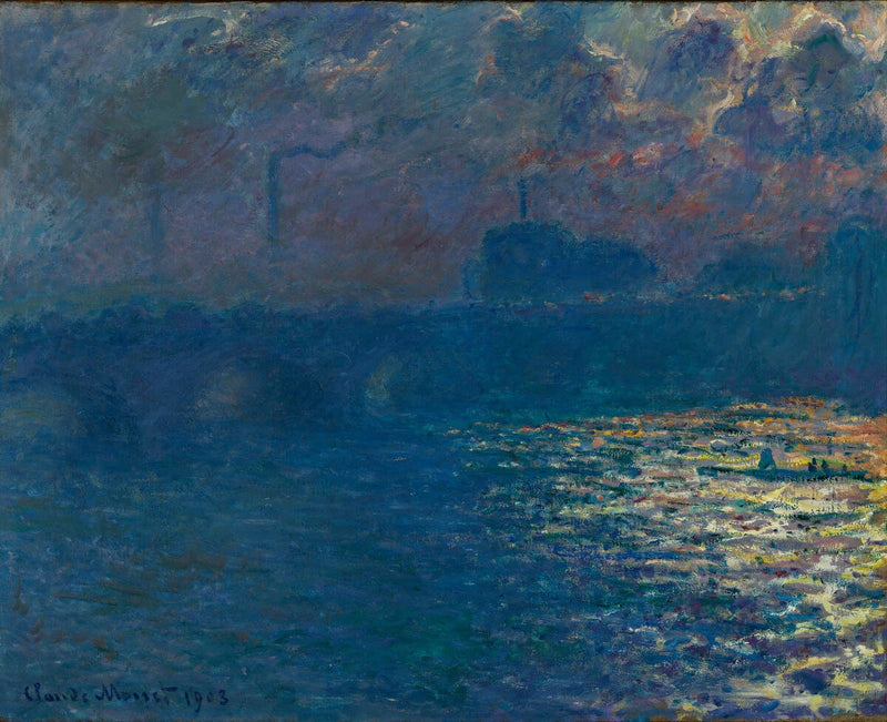 สะพานวอเตอร์ลู, ผลกระทบของแสงแดด - Claude Monet