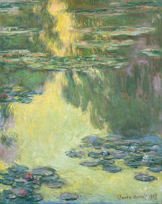 ☀️ ดอกบัว (1907) – Claude Monet