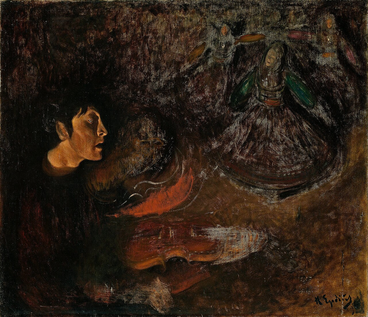 Jeu et danse, Halfdan Egedius, 1896, peinture à l’huile
