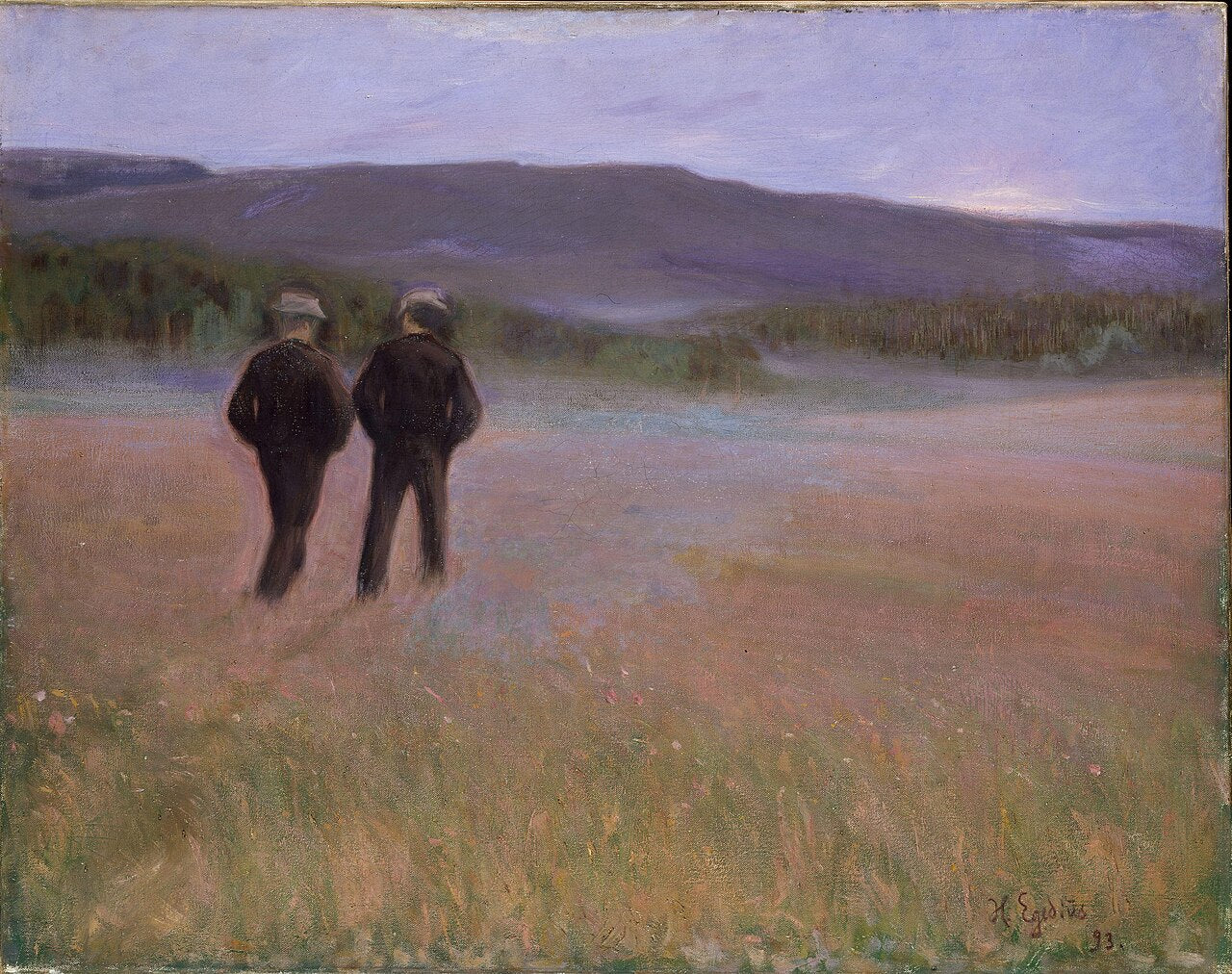Soir d’été, Halfdan Egedius, 1893, peinture à l’huile
