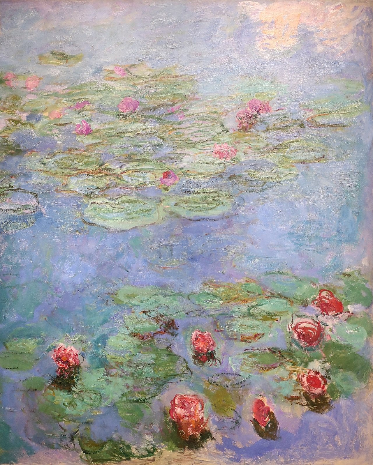 🌺 ดอกบัวสาย – ดอกไม้สีแดงที่กำลังบานสะพรั่ง, Claude Monet