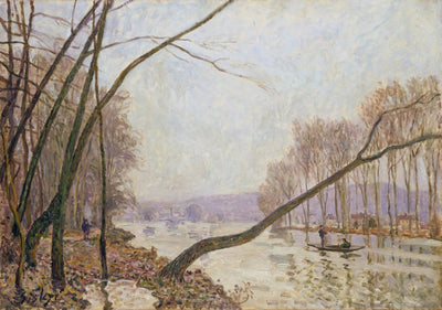 Reproduction du tableau « Bord de Seine en automne - Alfred Sisley » par Alpha Reproduction en peinture à l’huile