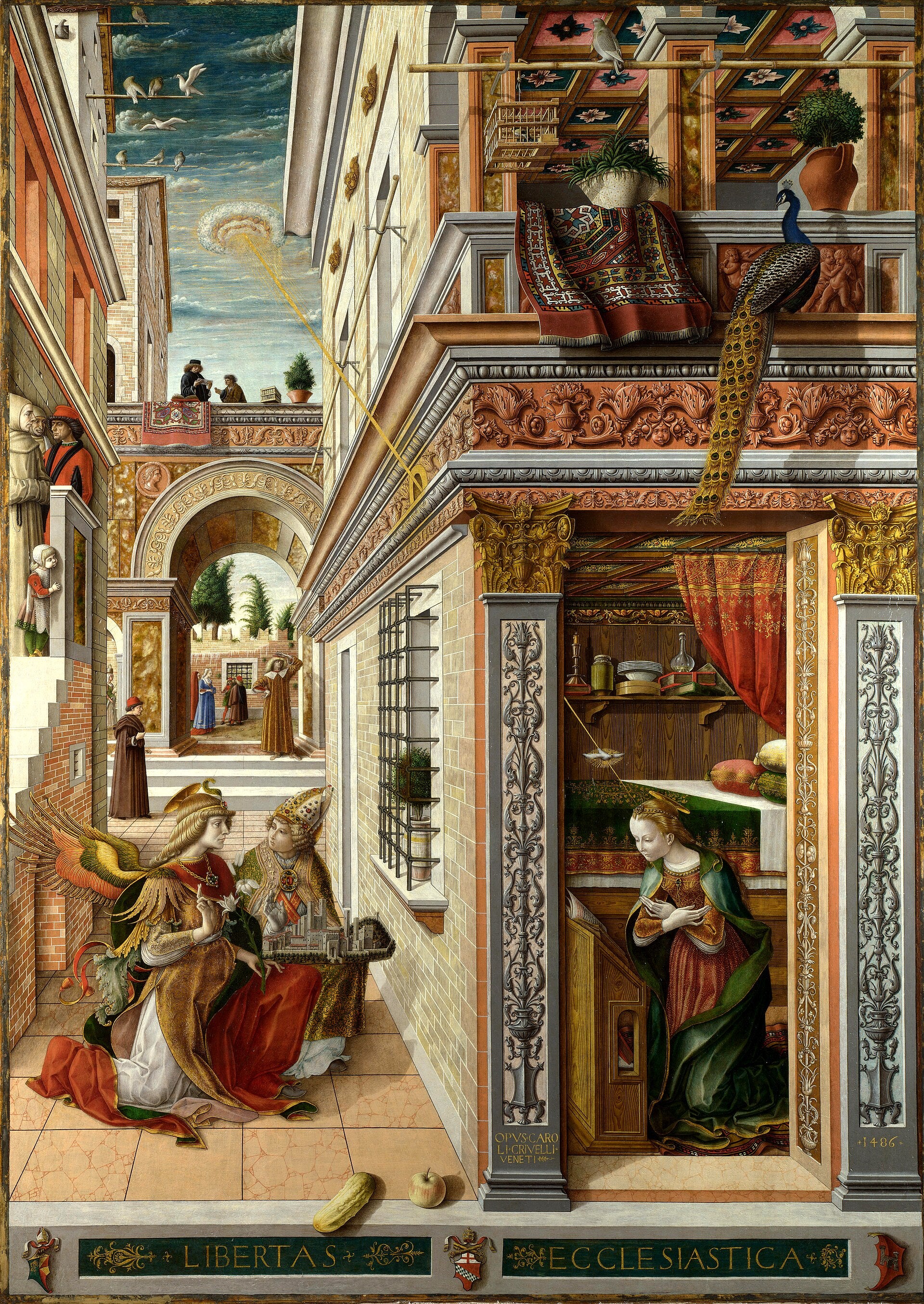 L’Annonciation avec saint Émidius - Carlo Crivelli
