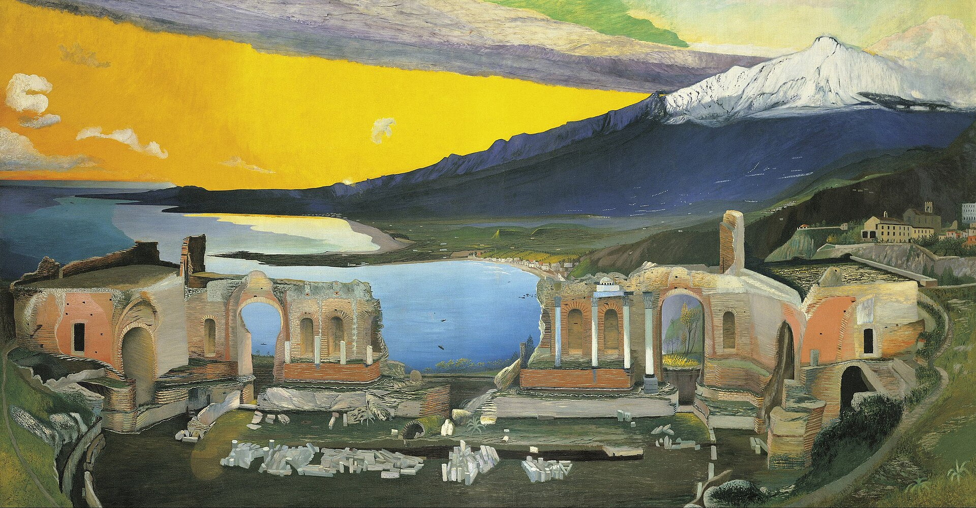 Ruines du théâtre grec à Taormine, Tivadar Kosztka Csontváry, 1904