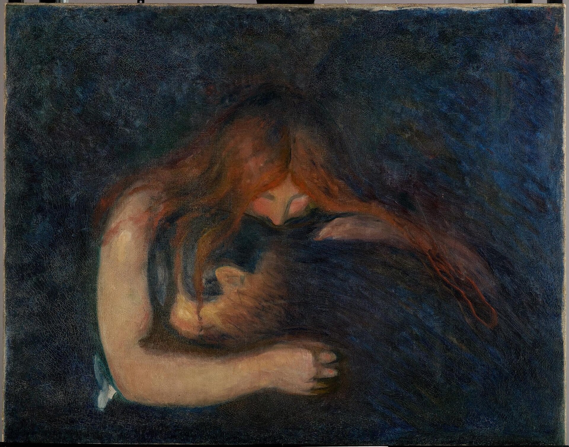 L’Amour et la Douleur (Vampire), Edvard Munch, 1893, peinture à l’huile