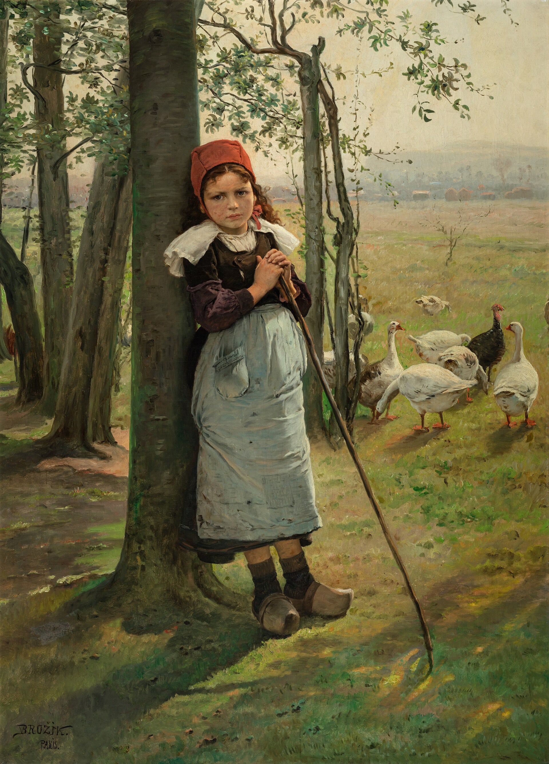 La Gardienne d’oies, Václav Brožík, 1880