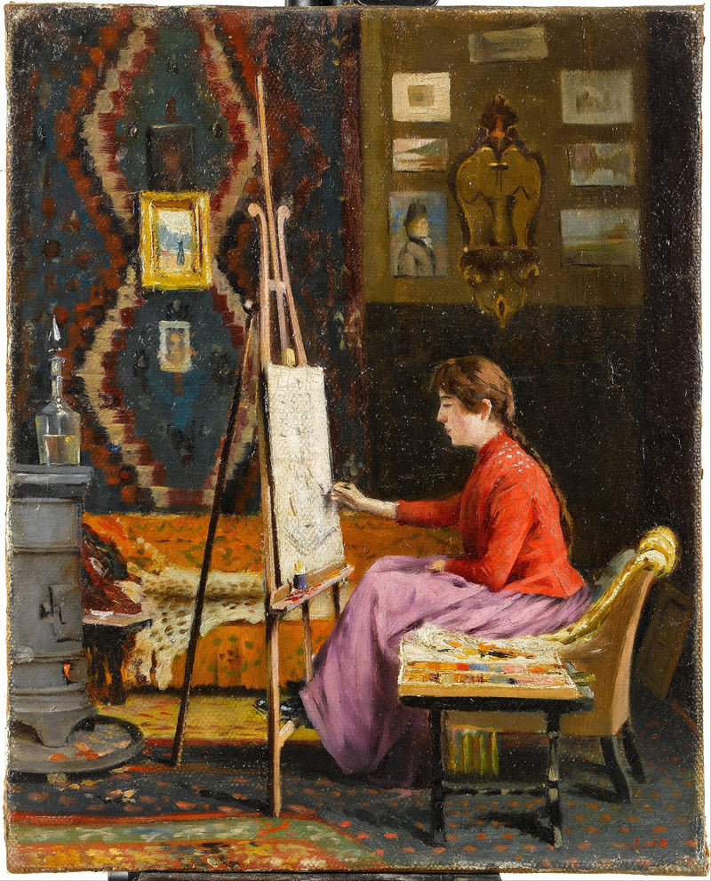 La Jeune Peintre dans son atelier - Halil Paşa