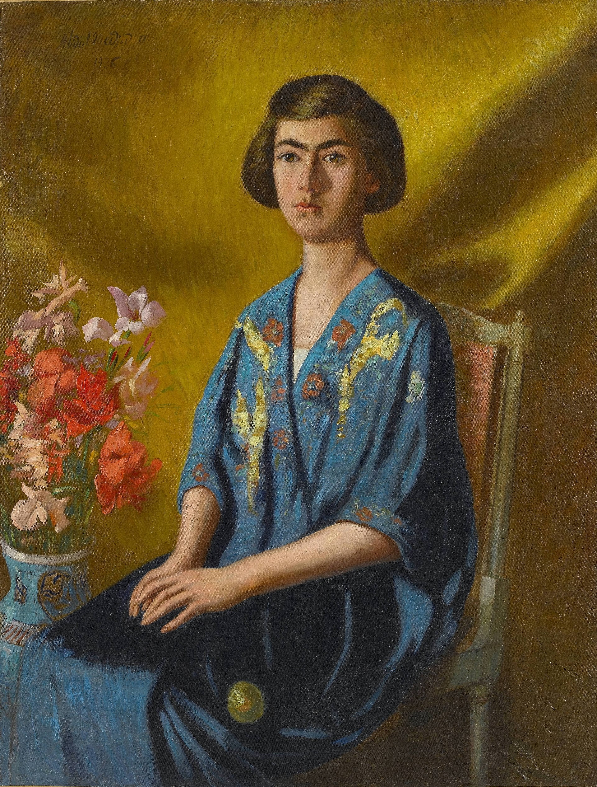 Portrait de Hanzade Sultan — Abdülmecid II, 1936, huile sur toile