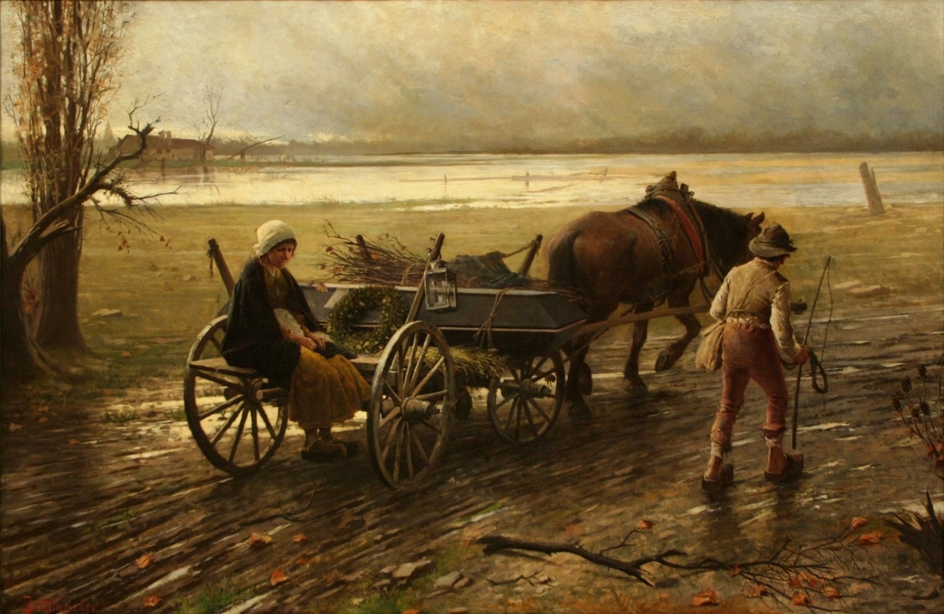 Le Chemin triste, Jakub Schikaneder, 1886