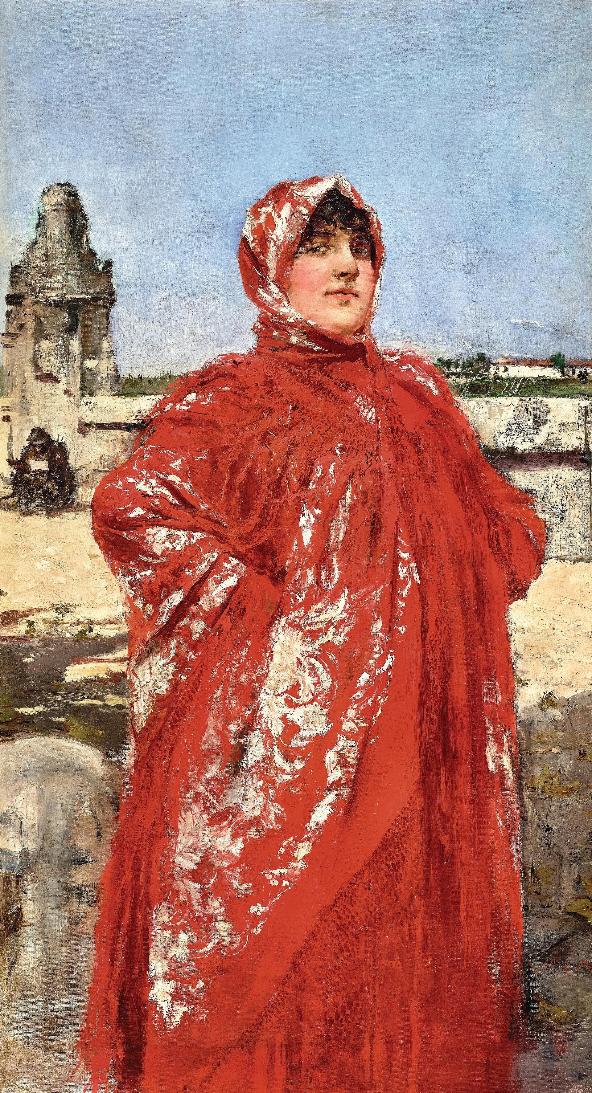 Une Manola — Juan Luna, vers 1885, Huile sur toile