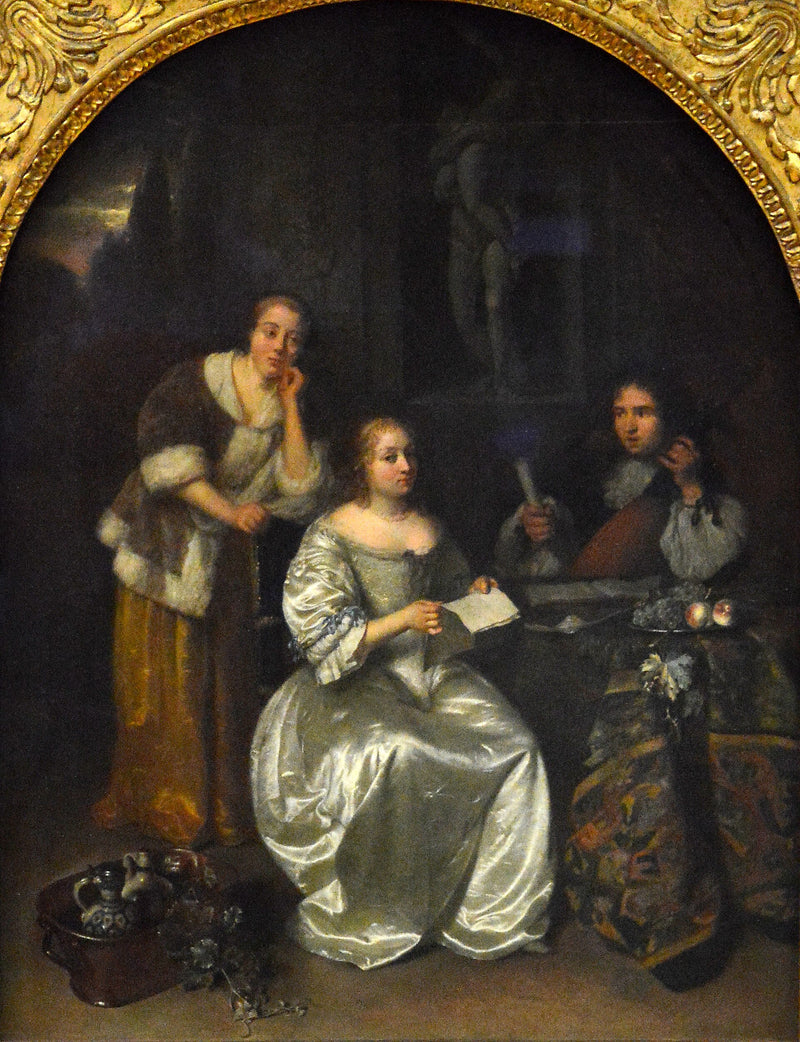 La Leçon de chant - Caspar Netscher