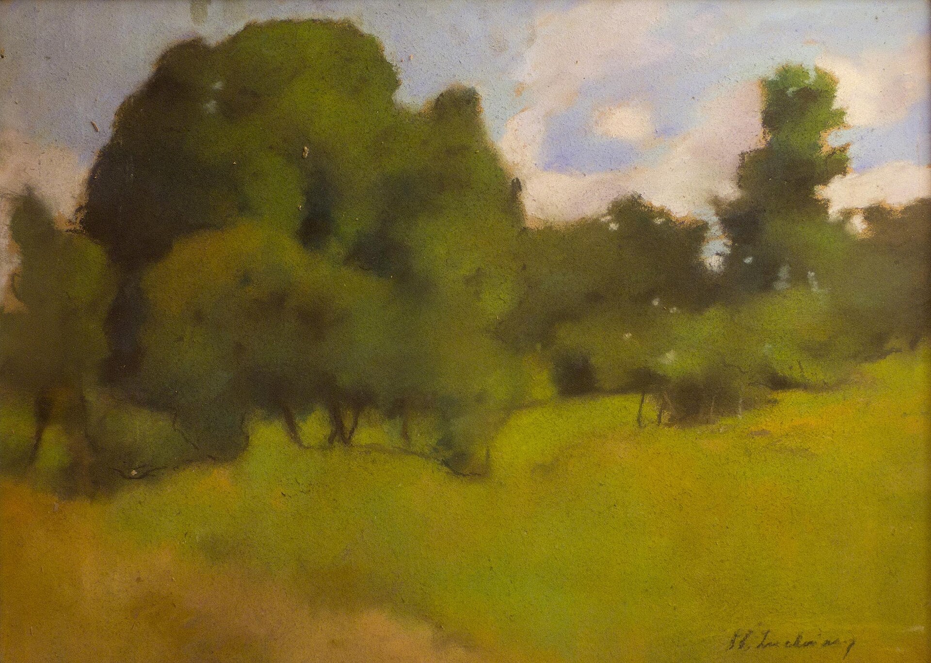 Le Bosquet vert, Ștefan Luchian, date non précisée, peinture à l’huile