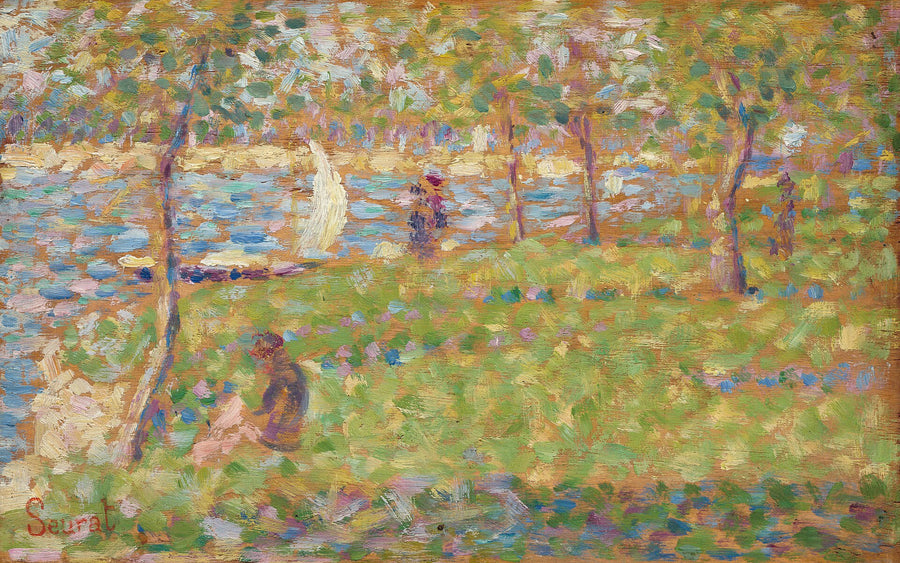 Étude pour « Un dimanche à la Grande Jatte » — Washington, Georges Seurat, 1884–1885