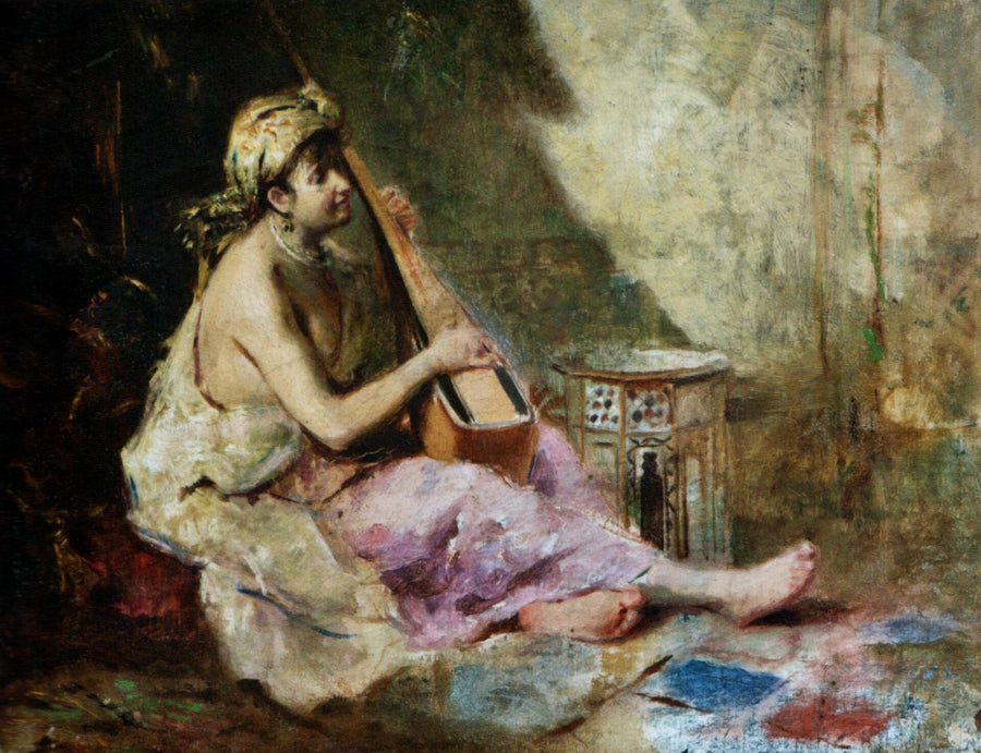 Odalisque, Theodor Aman, 1880, peinture à l’huile