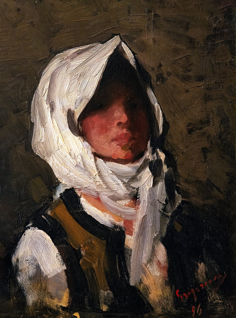Portrait de jeune paysanne - Nicolae Grigorescu