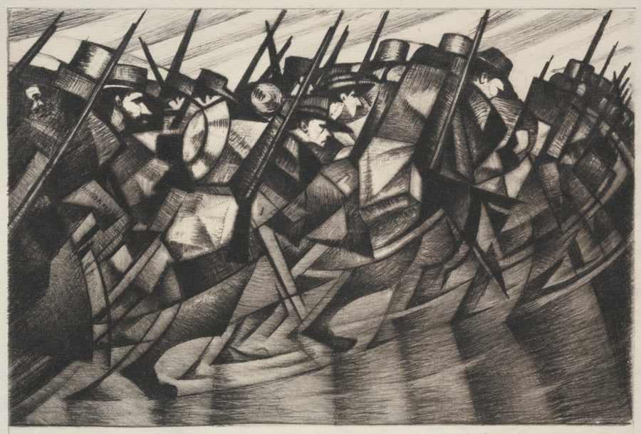 Retour aux tranchées - C. R. W. Nevinson