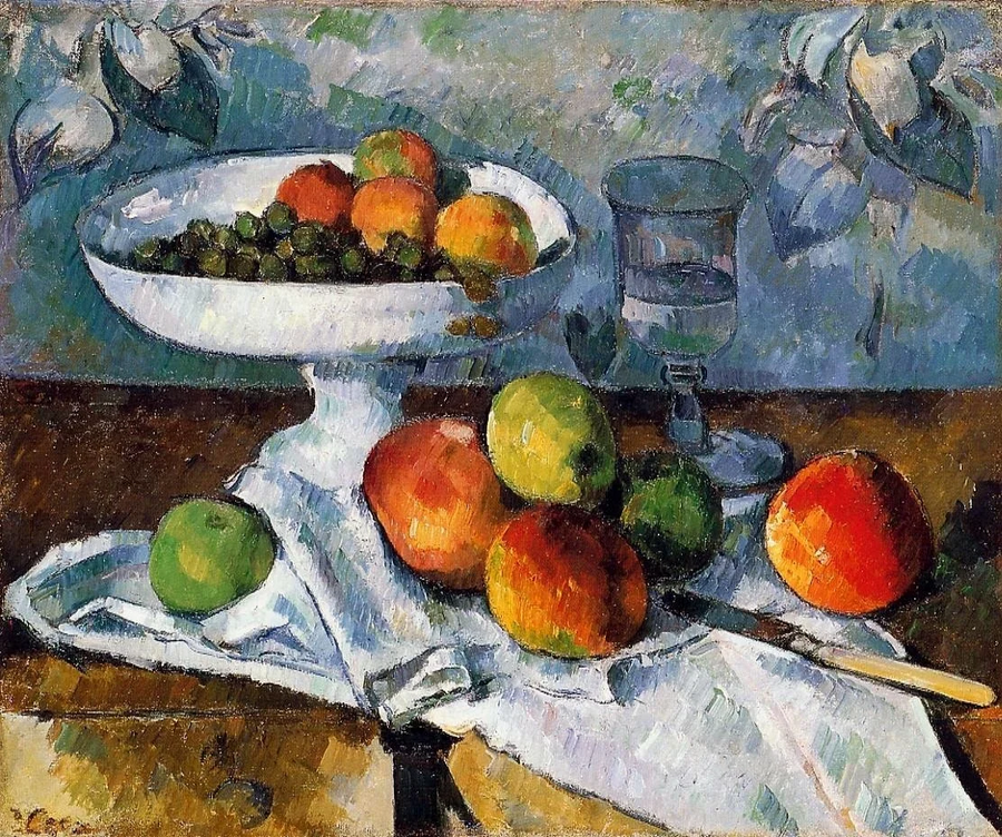Nature morte au compotier 1879–1880 de Paul Cézanne au Museum of Modern Art – reproduction peinture à l’huile sur toile